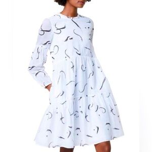 Great Plains White Printed Cotton Mini Dress